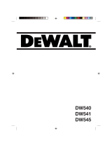 DeWalt DW545 Owner's manual