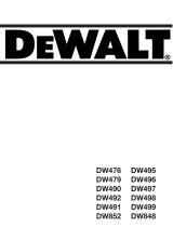 DeWalt DW852 Owner's manual