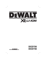 DeWalt DCD740 T 1 Owner's manual