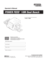 Lincoln Electric Power Feed 10M Operating instructions