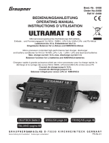 GRAUPNER ULTRAMAT 12 PLUS POCKET Owner's manual