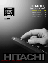Hitachi L37V01E User manual