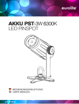 EuroLite AKKU PST-3W 6300K User manual