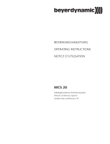 Beyerdynamic MCS 221 User manual