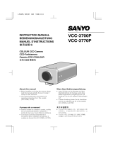 Sanyo VCC-3770P User manual
