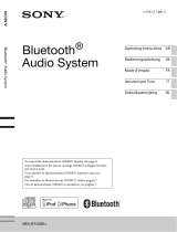 Sony MEX-BT4000U Owner's manual