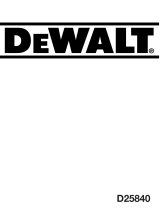 DeWalt D25840K User manual