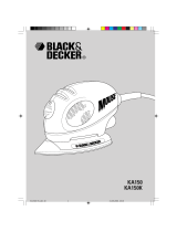 BLACK DECKER ka 150 k mouse Owner's manual