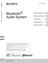 Sony MEX-BT4100U Owner's manual