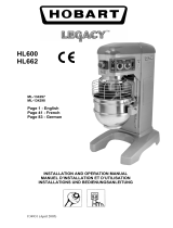 Hobart Legacy HL662 Operating instructions