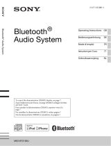 Sony MEX-BT3100U Owner's manual