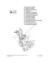 Simplicity SNOWTHROWER, DUAL-STAGE, GROUP D, CE User manual