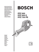 Bosch PFZ 600 E Owner's manual