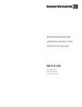 Beyerdynamic MCS-D 202 User manual