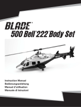 Blade 500 Bell 222 Body Set User manual
