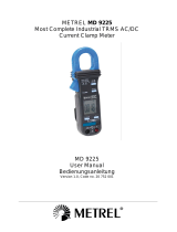 METREL MD 9225 Industrial TRMS AC-DC Current Clamp Meter User manual