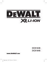 DeWalt DCB184B User manual