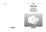 Olivetti PR4 SR Owner's manual