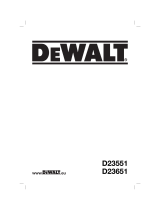 DeWalt d 23651 Owner's manual