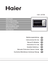 Haier HSA -2070MG Operating instructions