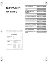 Sharp MX-FR16U Owner's manual