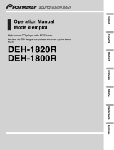 Pioneer DEH-1800R User manual