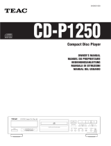 TEAC CD-P1250 Owner's manual