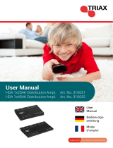 Triax HDA 1x4S4K User manual