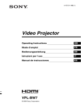 Sony VPL-BW7 Owner's manual