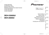 Pioneer DEH-X3600UI User manual
