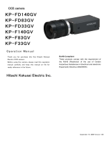 Hitachi KP-F33GV Operating instructions