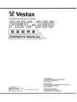 Vestax PMC-280 Owner's manual