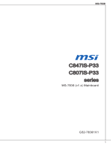 MSI C847MS-E33 Owner's manual