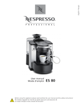 Nespresso ES 80 User manual