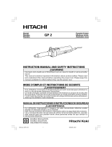 Hitachi GP2 User manual