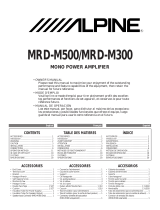 Alpine MRD-M300 Owner's manual