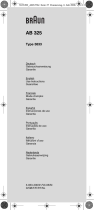 Braun AB325 User manual