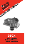 Drill Doctor 350x User manual