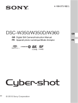 Sony DSC-W350D Operating instructions