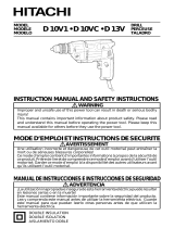 Hikoki D 10VC User manual