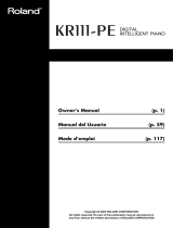 Roland KR111-PE User manual