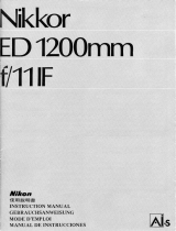 Nikon NIKKOR ED 1200MM F/11 IF Owner's manual