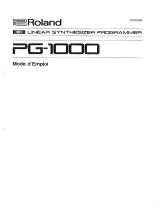 Roland PG-1000 Owner's manual