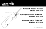 Waterpik Waterflosser WP-360 Owner's manual