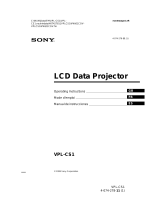 Sony VPL-CS1 User manual