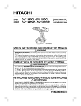 Hitachi DV18DCL - 18V 1.5Ah Lithium Ion Hammer Drill User manual