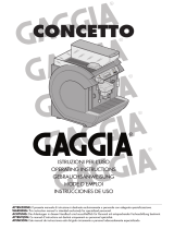 Gaggia CONCETTO Owner's manual