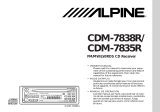 Alpine cdm 7835 r Owner's manual