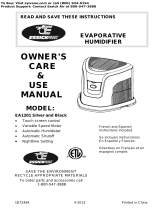 Essick EA1201 Owner's Care & Use Manual