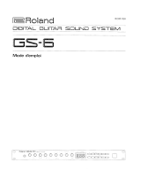 Roland GS-6 Owner's manual